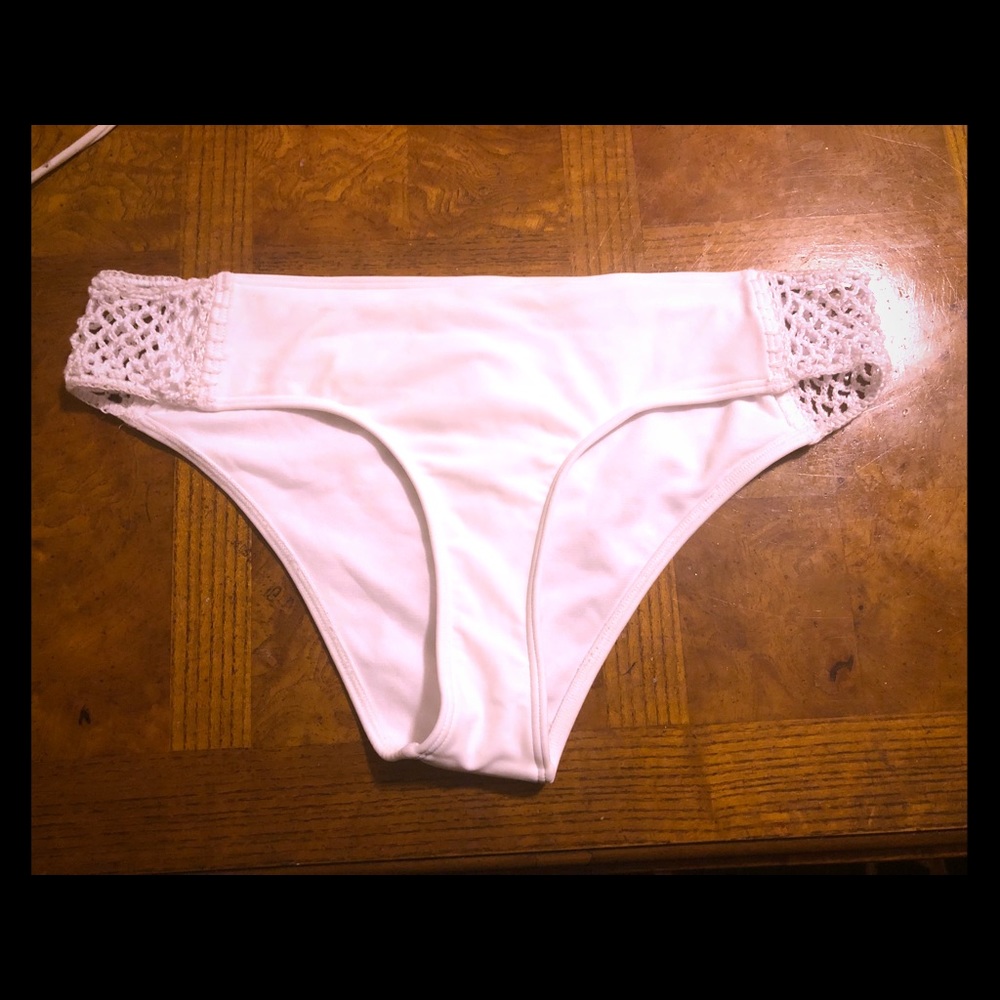White swimsuit bottoms